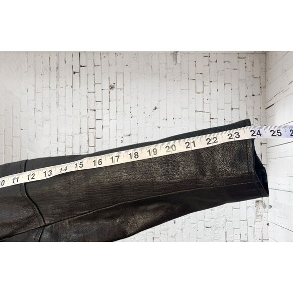 Mossi Genuine Leather Moto Bomber Jacket Sz. 10 - Picture 8 of 12